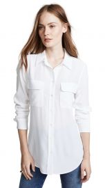 Equipment Slim Signature Blouse at Shopbop